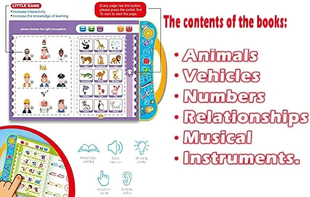 Learning Study Book - Sound and Musical English Educational Phonetic Learning Book