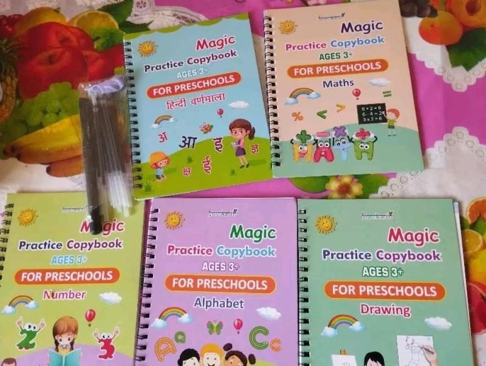 Kids English & Hindi (5 Book + 1 Pen + 10 Refill)