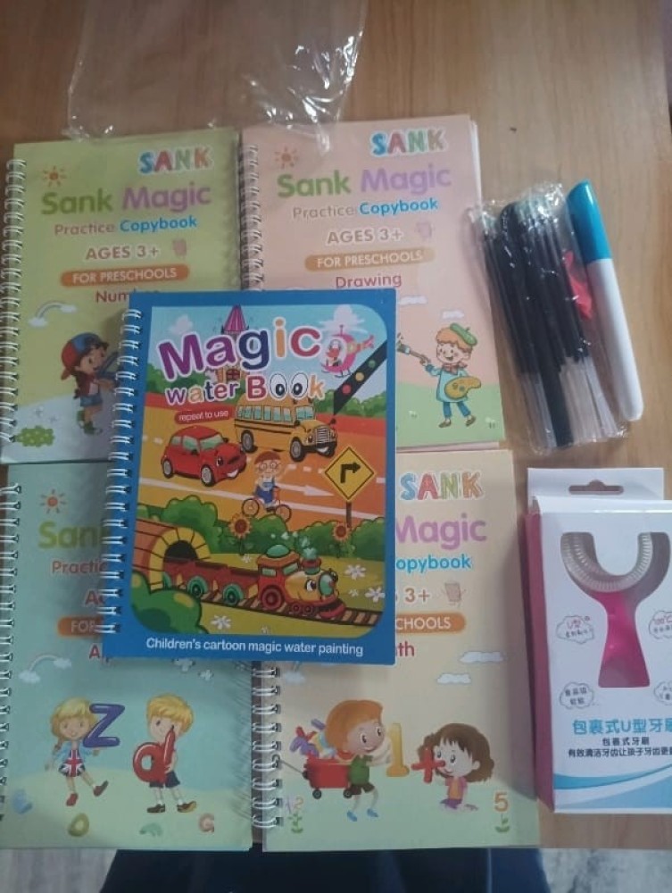 Magic Practice copy Book + Water book + Tooth brush